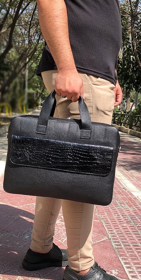 کیف اداری چرم مردانه کد cs2102 — تصویر ۱۲