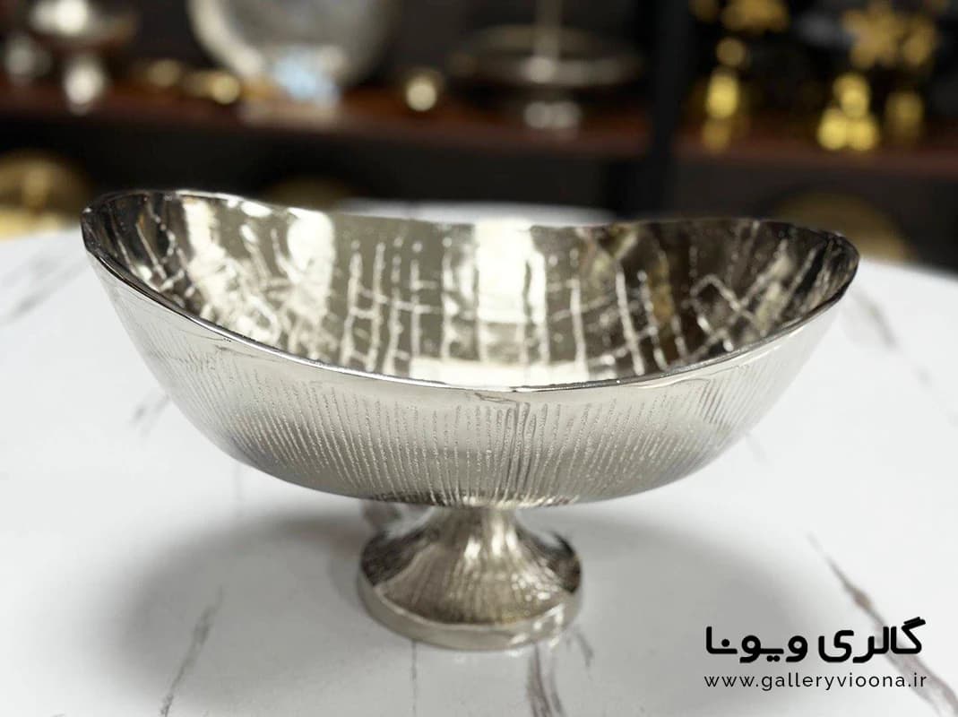 کشکول (میوه خوری) چرم سیلور هندی — تصویر ۲