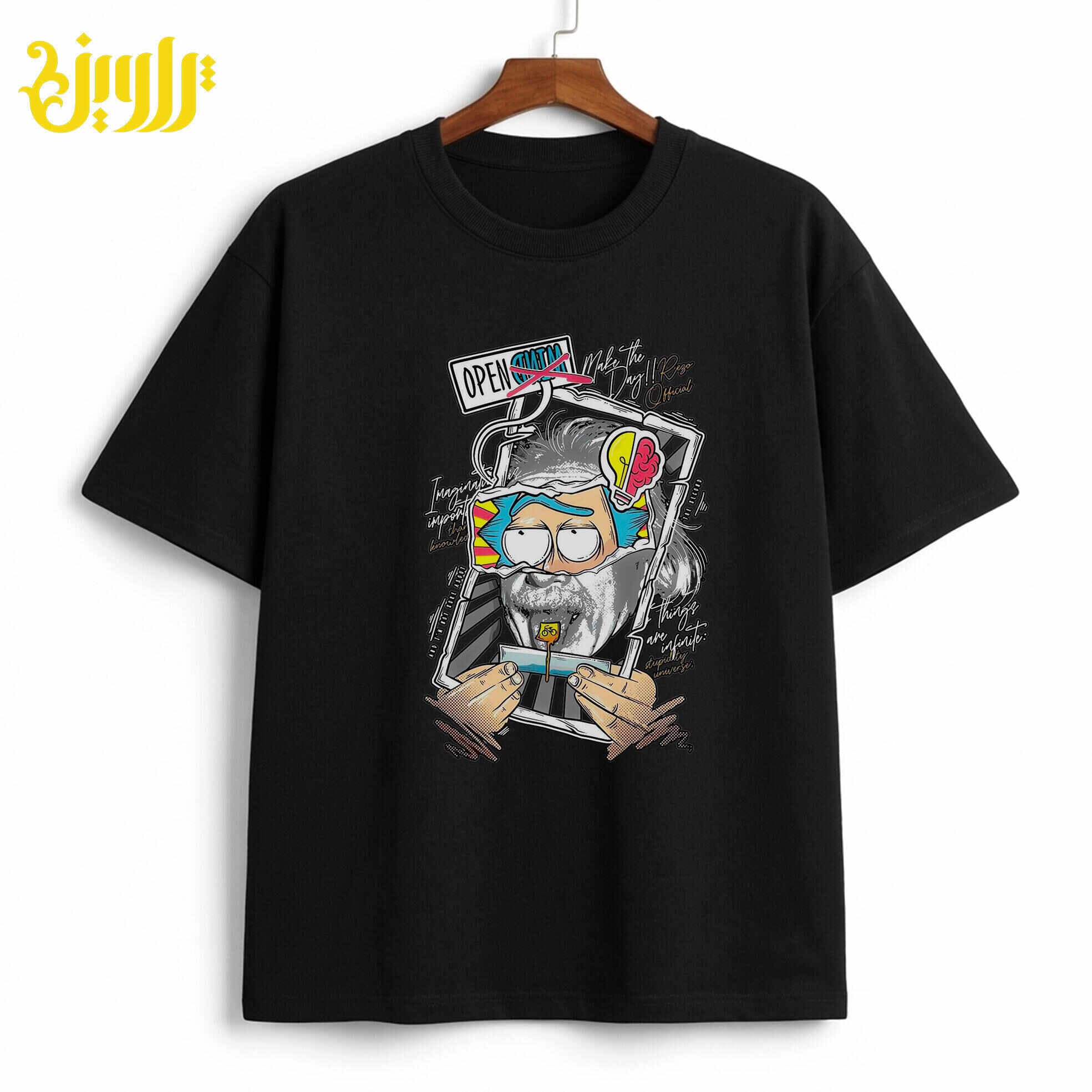 تیشرت باکسی انیمه ریک و مورتی rick and morty