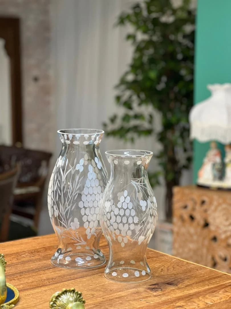 ۲ عدد مردنگی حباب شمعدانی سایز ۲۸ و ۳۸ سانت — تصویر ۲