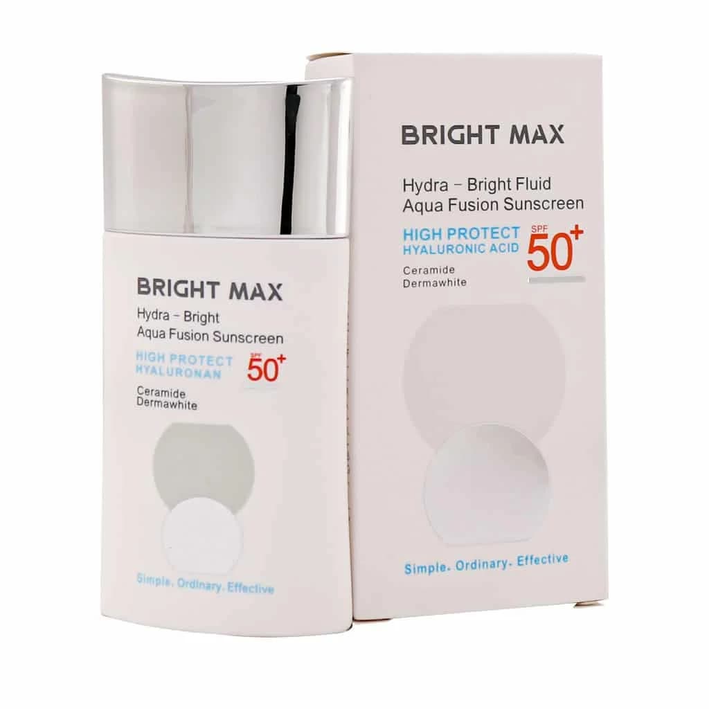 فلوئید ضد آفتاب آکوافیوژن هیدرا برایت SPF50 برایت مکس 50 میلی لیتر — تصویر ۳