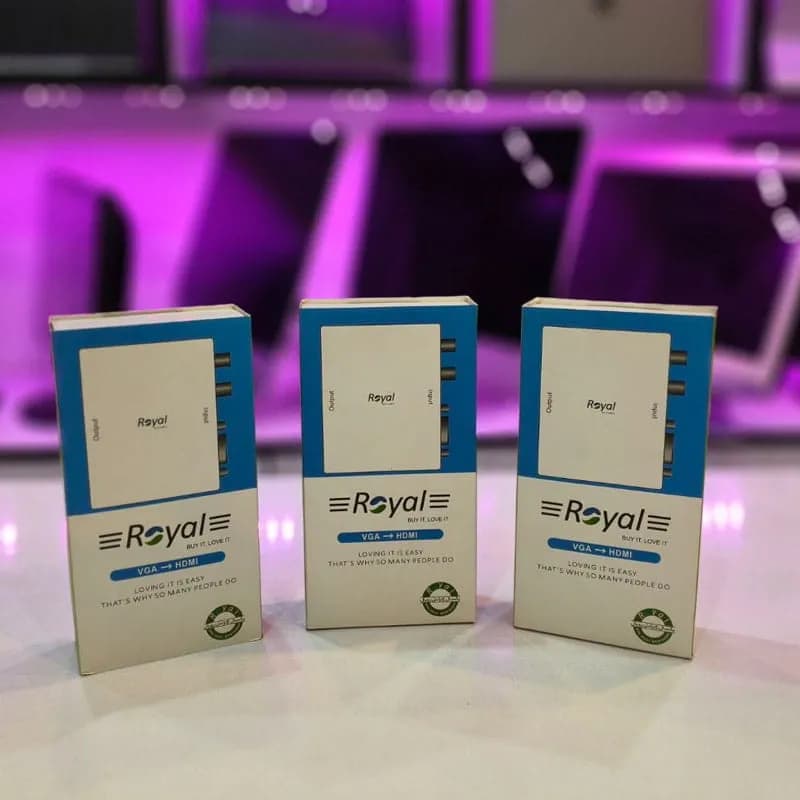 مبدل VGA به HDMI برند Royal | تبدیل سیگنال VGA به HDMI | گارانتی ۱ ساله — تصویر ۳