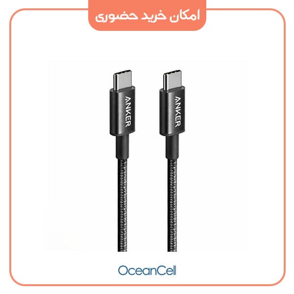 کابل تبدیل USB-C به USB-C انکر مدل Nylon A8752 طول یک متر — تصویر ۷