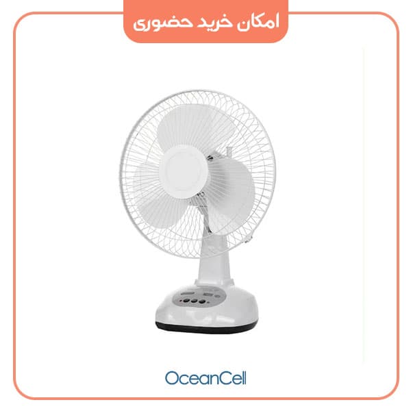 پنکه رومیزی شارژی بیوا مدل Biva FA-06 به همراه پنل خورشیدی — تصویر ۶