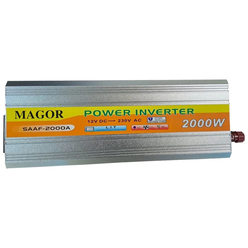 اینورتر ۲۰۰۰ وات ۱۲ ولت Magor مدل SAAF-2000A | مبدل برق خودرو — تصویر ۳