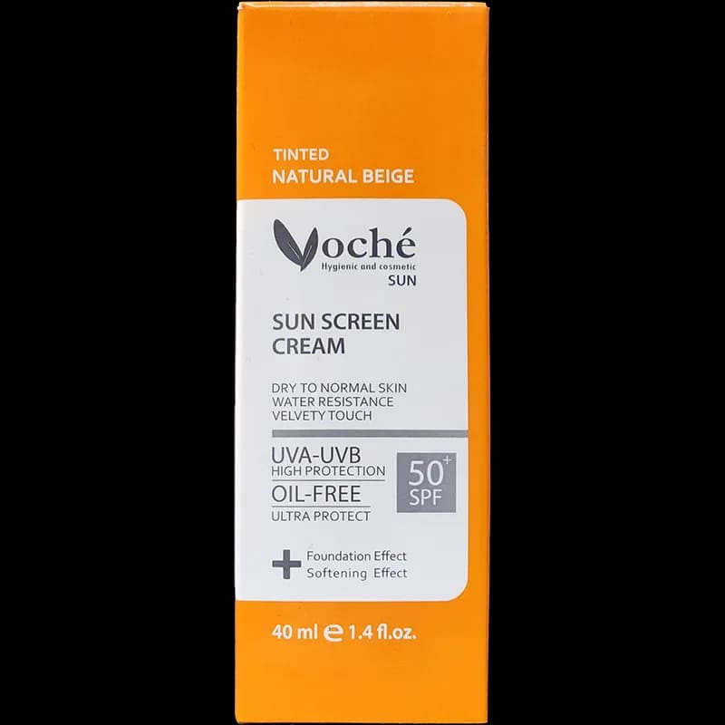 کرم ضد آفتاب SPF50 وچه مناسب پوست خشک و معمولی رنگ بژ طبیعی (40 میلی لیتر)