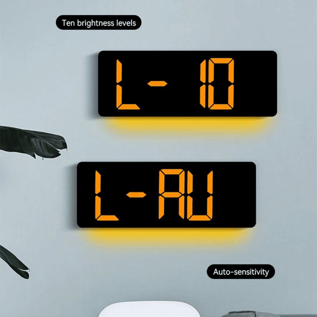 ساعت دیجیتال دیواری LED مدل 6669 | نمایشگر درشت با دید عالی از فاصله دور + نور قابل تنظیم — تصویر ۷