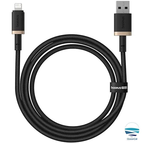 کابل بیسوس مدل Baseus Dura Series Fast Charging Cable USB to iP 2.4A 1m — تصویر ۱۱
