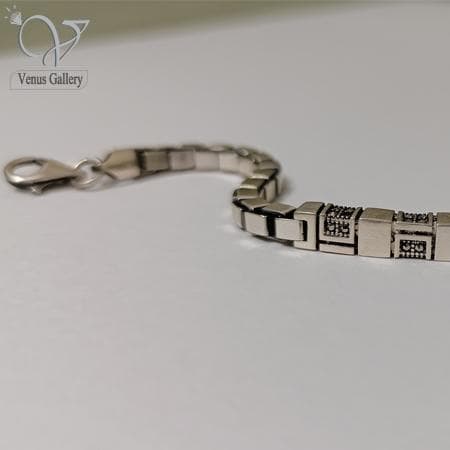 دستبند نقره مردانه مدل ورساچه ترک کد5252 — تصویر ۳