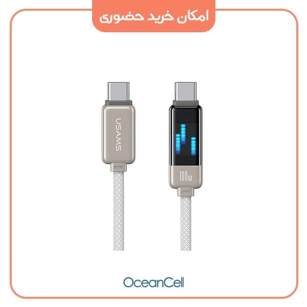 کابل USB-C یوسمز مدل USAMS sj744-100W طول 1.2 متر — تصویر ۵