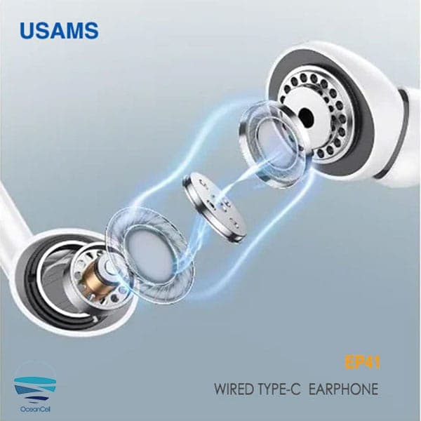 هندزفری با سیم لایتنینگ یوسمز مدل USAMS EP-41 SJ621 — تصویر ۵