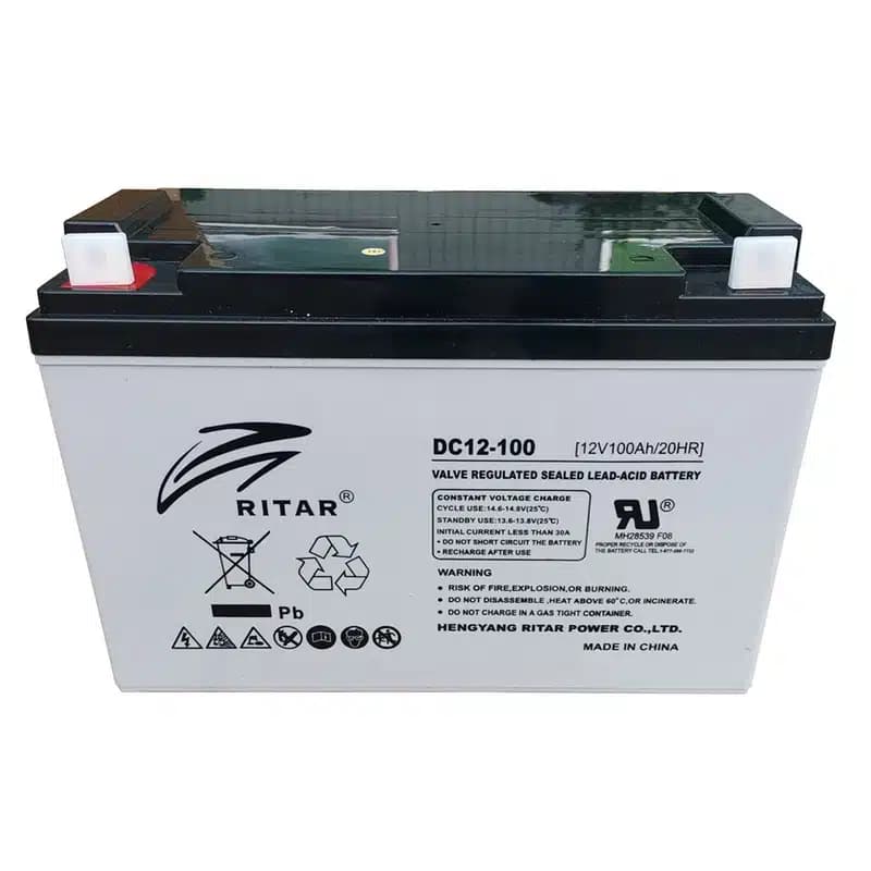 باتری یو پی اس ۱۲ ولت ۱۰۰Ah RITAR DC12-100 — تصویر ۹