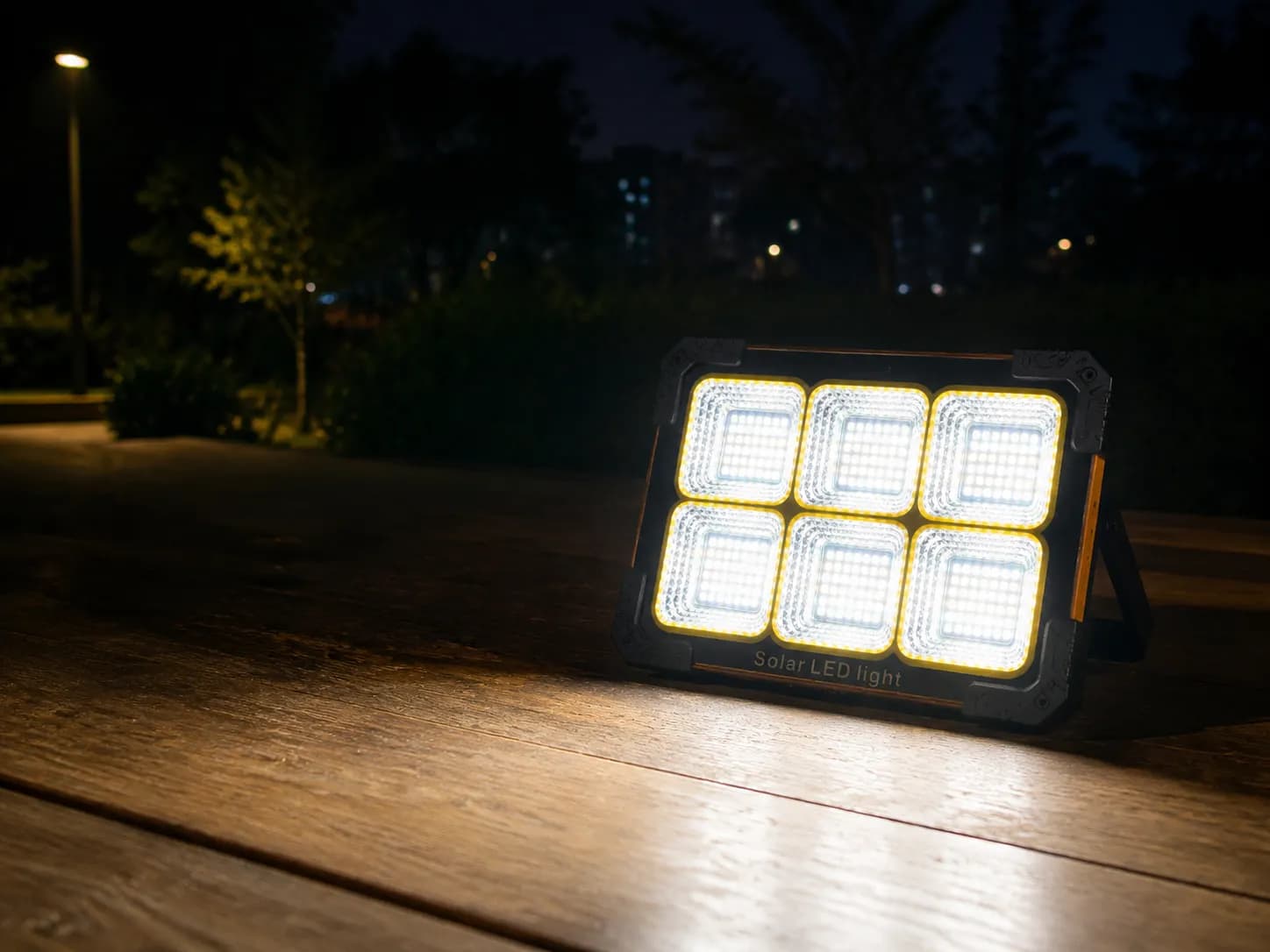 پروژکتور شارژی سولار LED مدل DK-463 — تصویر ۱۱