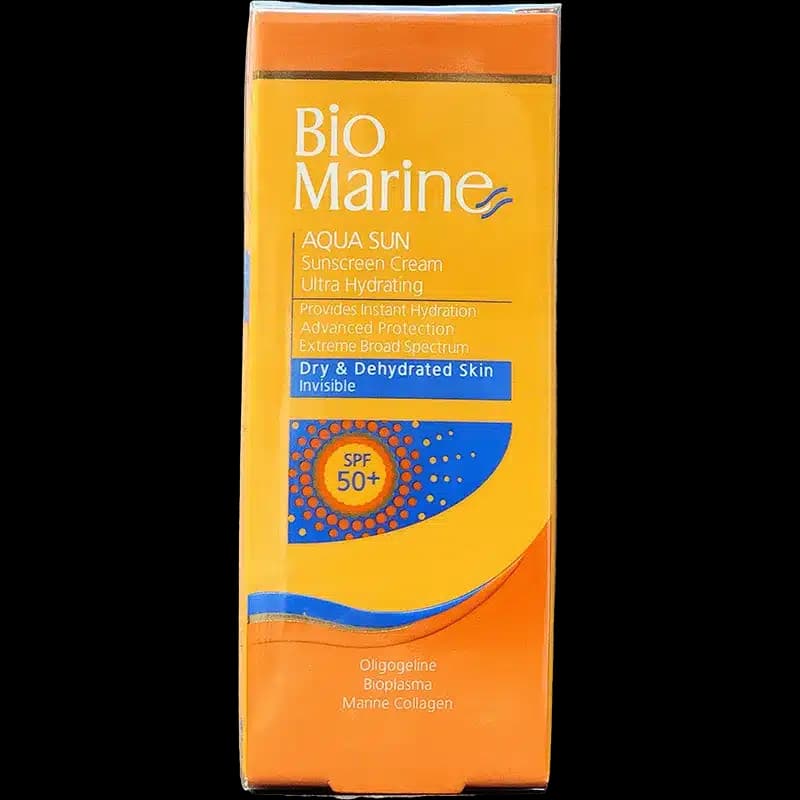 کرم ضد آفتاب رطوبت رسان SPF50 بایومارین مناسب پوست‌های خشک و دهیدراته بدون رنگ (50 میلی لیتر)