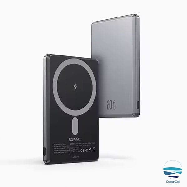 پاوربانک مگ سیف یوسمز ظرفیت 5000 میلی آمپر مدل USAMS US-CD220 15W — تصویر ۱۰