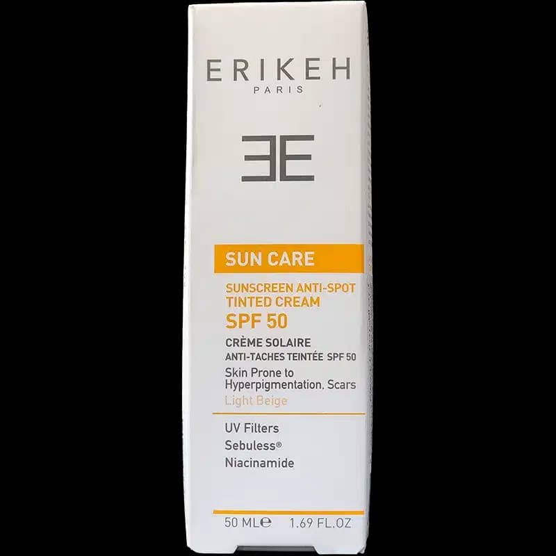 کرم ضد آفتاب و ضد لک SPF50 اریکه بژ روشن (50 میلی لیتر)