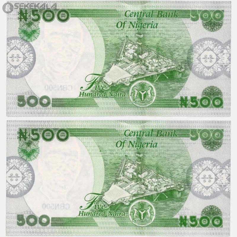 جفت اسکناس‌ 500 نایرا نیجریه 2023 (جمهوری فدرال) — تصویر ۴