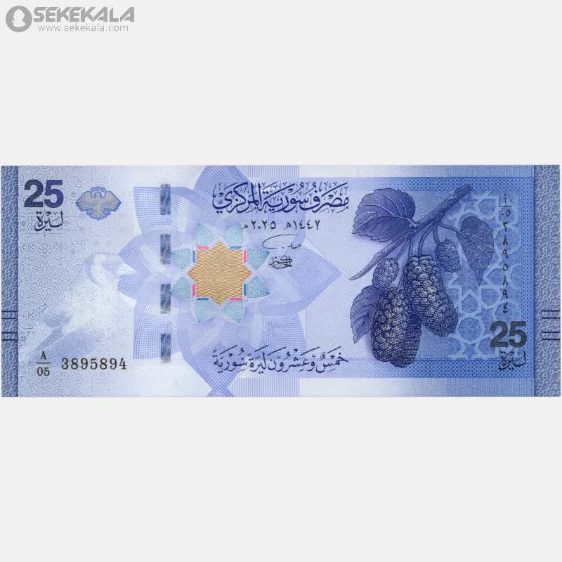 اسکناس‌ 25 لیره سوریه 2025 (جمهوری) — تصویر ۳