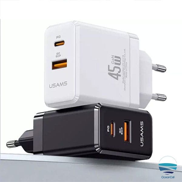 شارژر دیواری 45 وات یوسمز مدل USAMS cc178 45W — تصویر ۸