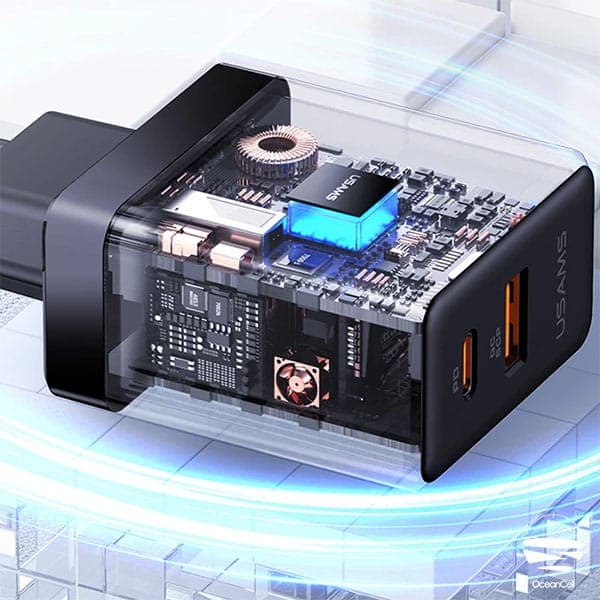 شارژر دیواری 45 وات یوسمز مدل USAMS cc178 45W — تصویر ۷