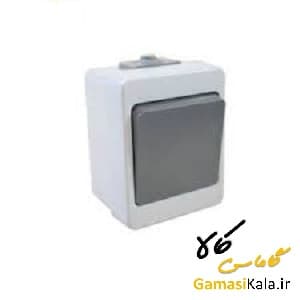 کلید تک پل بارانی روکار مدل برکه پارت الکتریک کد 73