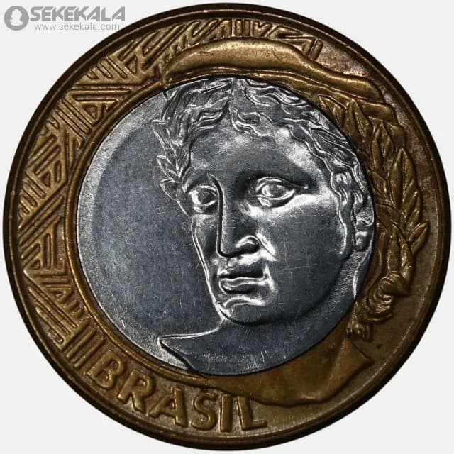 سکه 1 ریل دوفلزی برزیل 2009