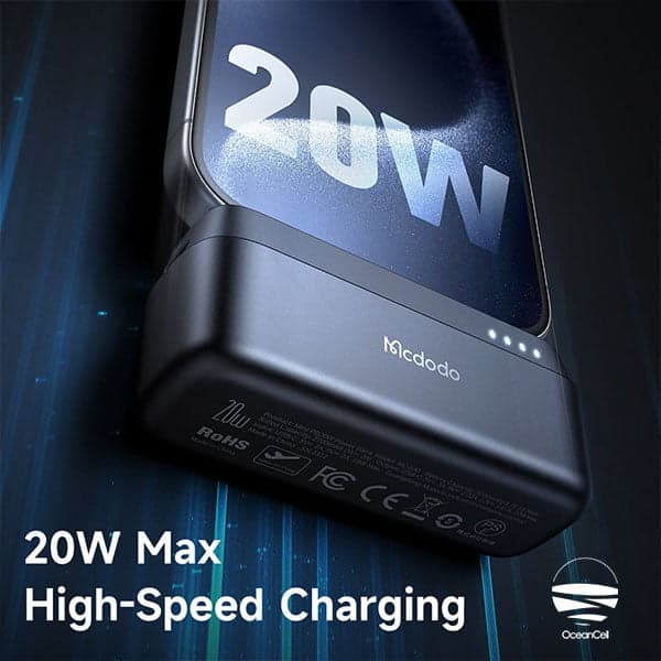 پاوربانک 5000 میلی آمپر 20 وات مک دودو با کانکتور لایتنینگ | Mcdodo MC-628 20W — تصویر ۶