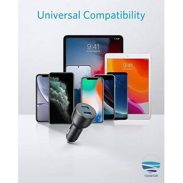 شارژر فندکی انکر 36 وات مدل Anker PowerDrive III 2-Port 36W Alloy A2729 — تصویر ۲