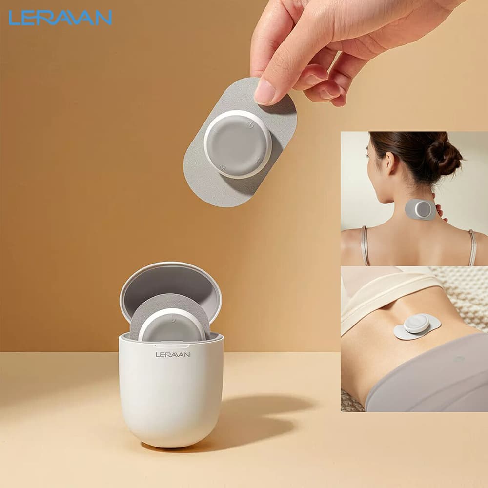 ماساژور برچسبی شیائومی Youpin Leravan LF-U8 Magic Body Massage Sticker with Charging Case — تصویر ۴