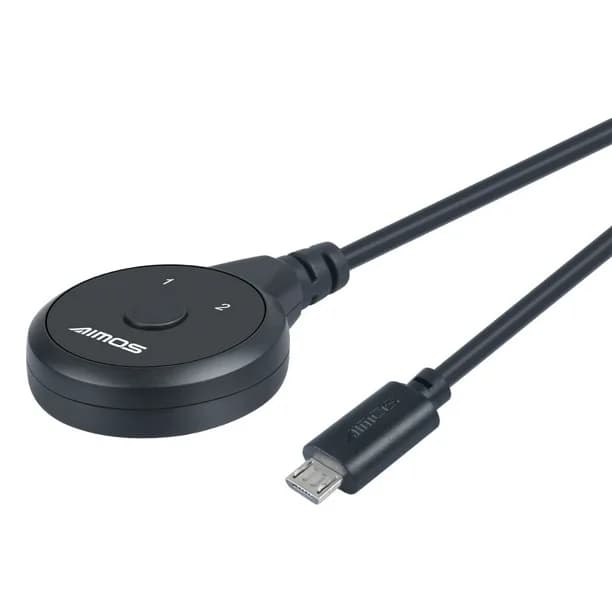سوئیچ 2 در 1 DVI KVM Switch Dual Displays برند AIMOS — تصویر ۴