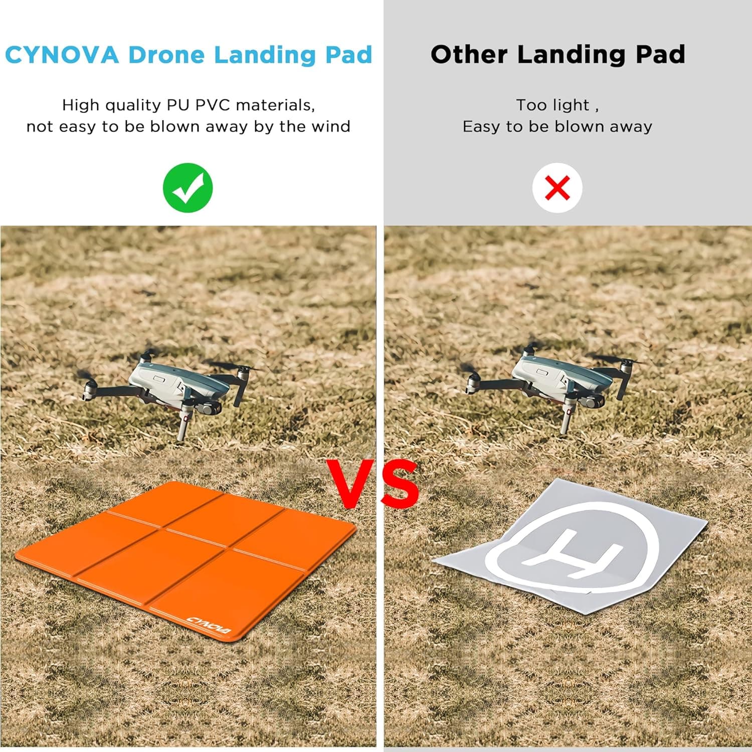 سکوی فرود کوادکوپتر 25 اینچی تاشو DJI Mini 3 Pro برند CYNOVA — تصویر ۱۲