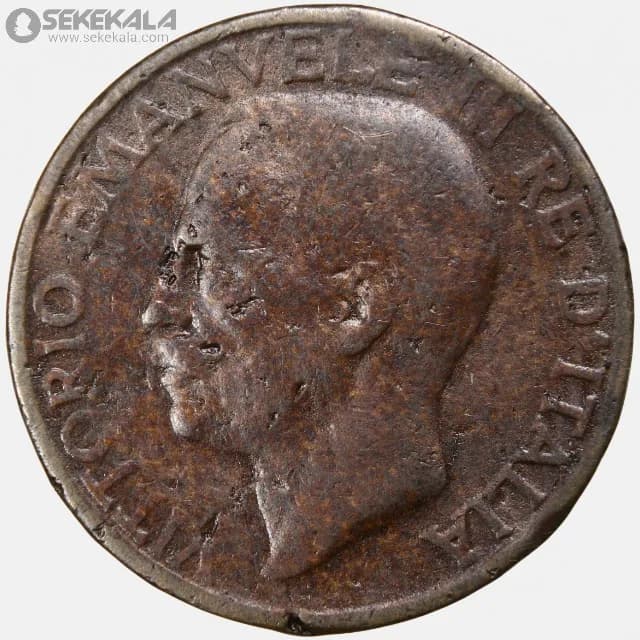 سکه 10 سنتسیمی ایتالیا 1922 (ویکتور امانوئل سوم) — تصویر ۲