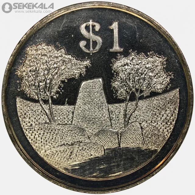 سکه 1 دلار کمیاب زیمباوه 1980