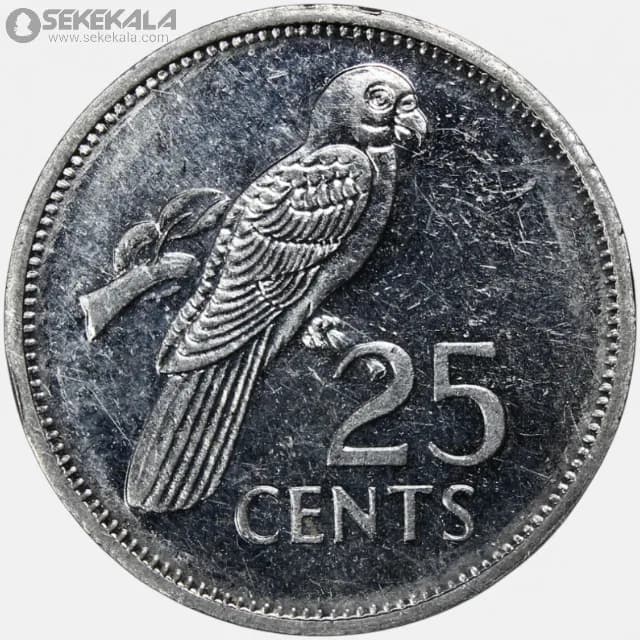 سکه 25 سنت کمیاب سیشل 1993 — تصویر ۳