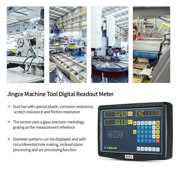 نمایشگر دیجیتال بازخوانی مقیاس دستگاه تراش فرز CNC برند jingce — تصویر ۹