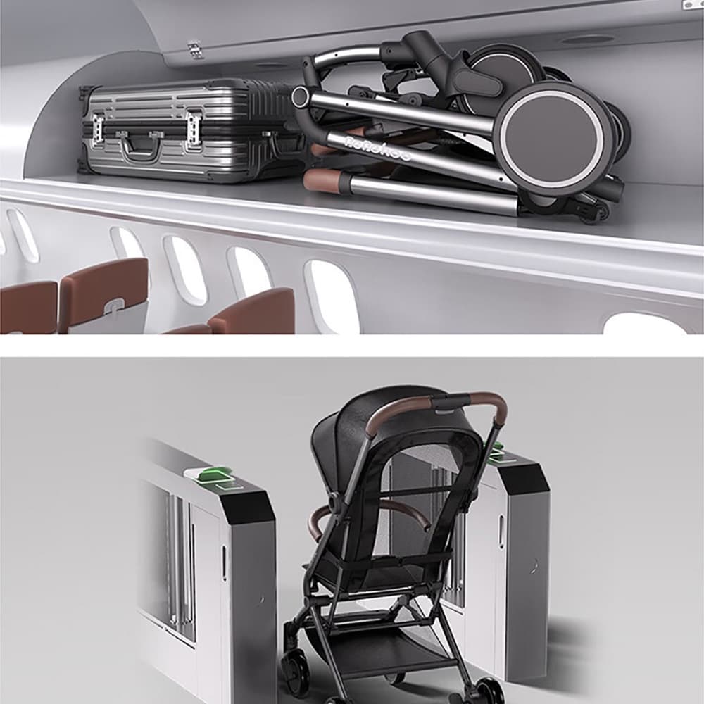 کالسکه تاشو شیائومی مدل Xiaomi Bebehoo Stroller S6 Plus — تصویر ۹