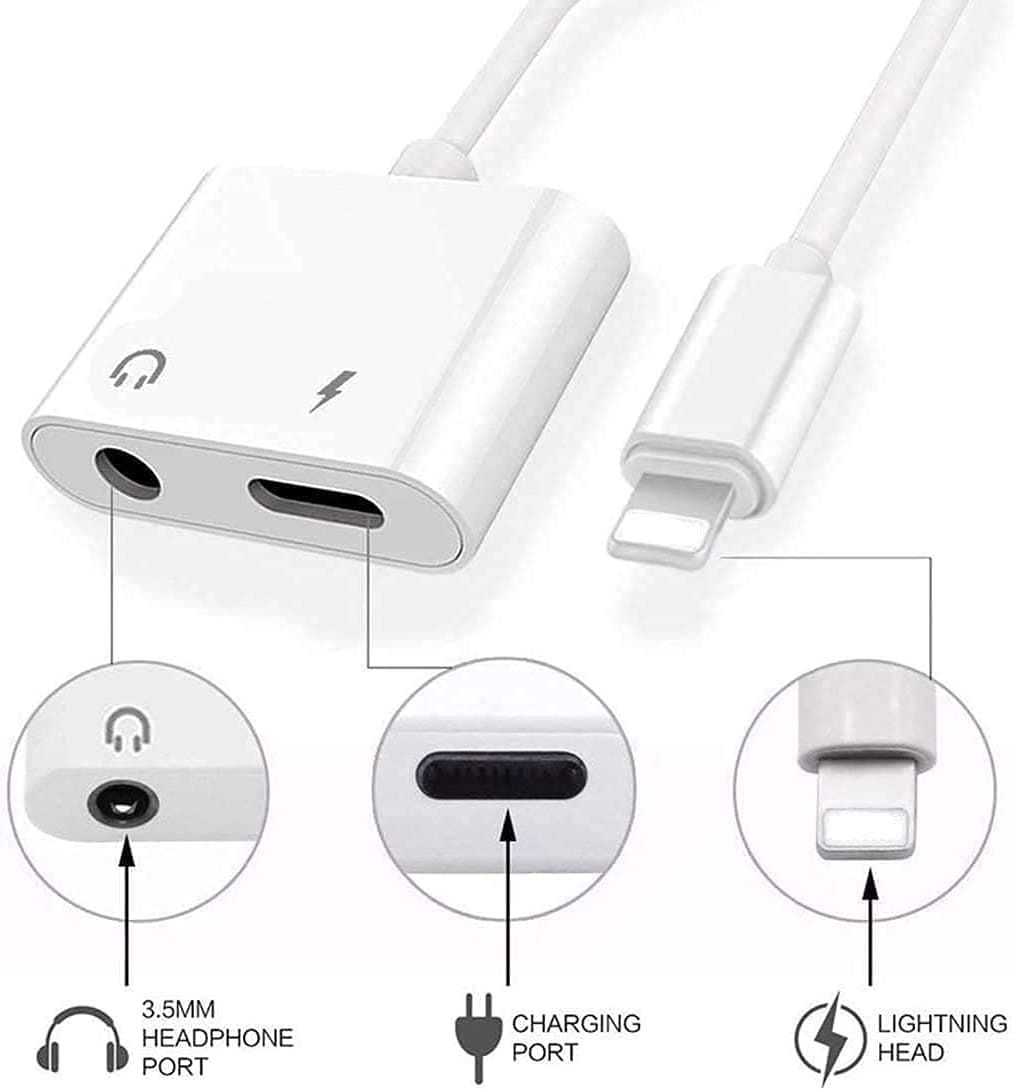 مبدل لایتنینگ به جک 3.5 و پورت شارژ iphone — تصویر ۱۲
