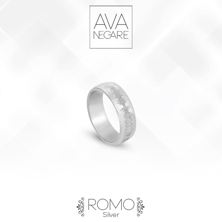 حلقه فرکانس صدا مدل رومو Romo نقره ۹۲۵ — تصویر ۴
