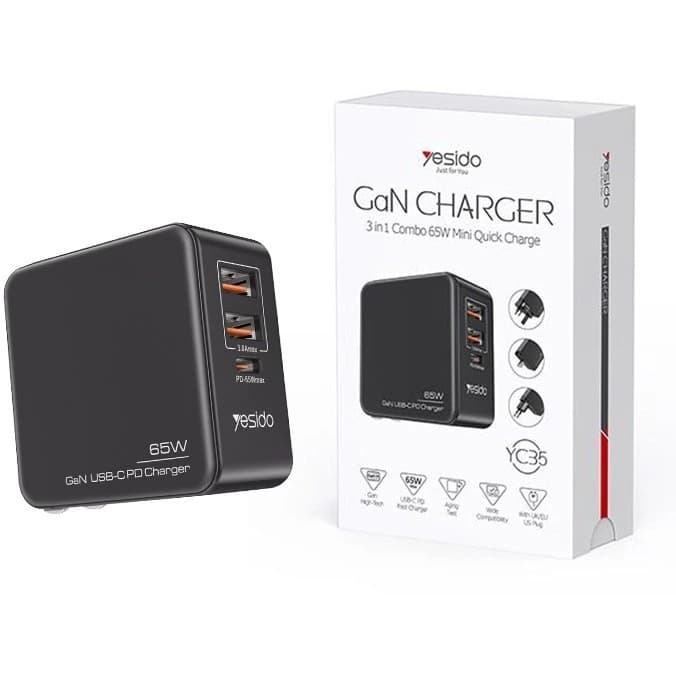 شارژر دیواری یسیدو YC35 توان 65 وات — تصویر ۷