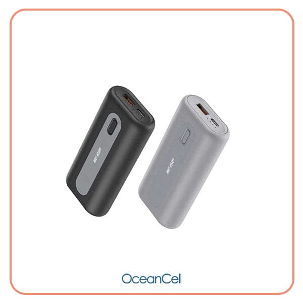 پاوربانک 10000 میلی آمپر با شارژر ساعت بی سیم 2.5 واتی گرین Green 2In1 Power Bank