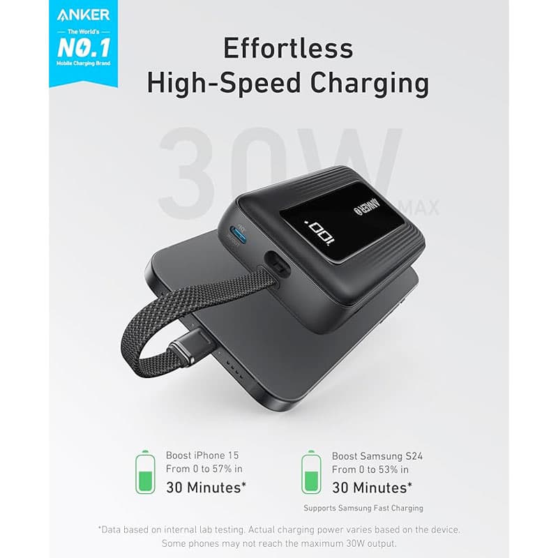 پاوربانک انکر مدل Anker Zolo 30W A1689 ظرفیت 20000 میلی آمپر ساعت — تصویر ۴