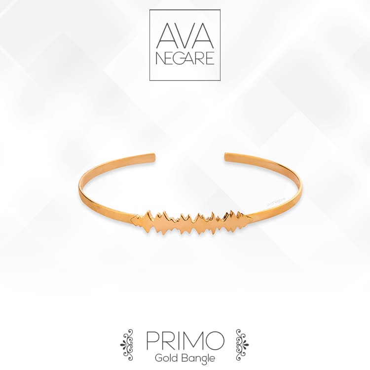 بنگل فرکانس صدا مدل Primo پریمو طلا ۱۸ عیار — تصویر ۴