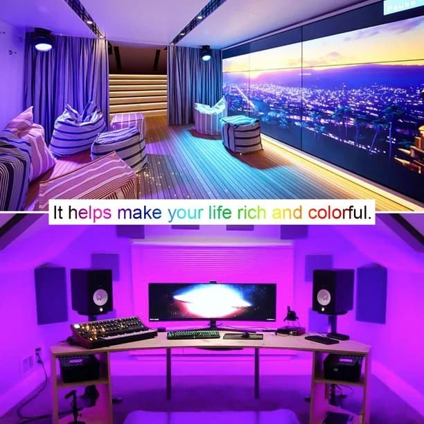 ریسه اسمارت بلوتوثی 5M RGB 5050 Smart LED Strip Light برند Zimtown — تصویر ۵