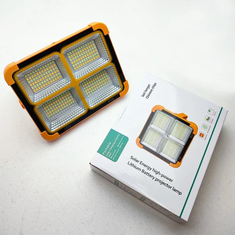 نورافکن دستی مدل سولار خورشیدی IP66 کد 100X — تصویر ۳