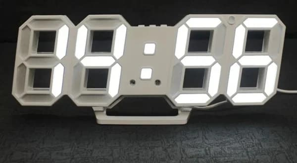ساعت دیواری و رومیزی مدل X Segment Clock — تصویر ۵