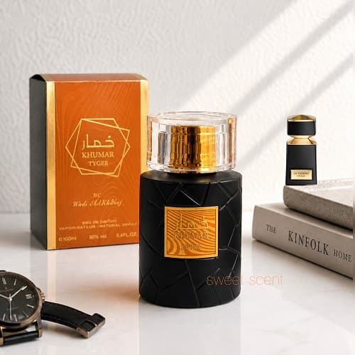 عطر ادکلن خمار تایگر وادی الخلیج رایحه ادکلن بولگاری تایگار(تایگر) مردانه | Khumar Tyger By Wadi Al khaleej (Bvlgari Tygar) حجم 100 میل(شرکتی) — تصویر ۴