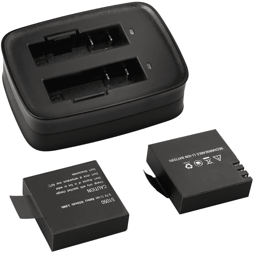 باتری اکشن دوربین قابل شارژ AKASO V50/ V50 Elite 2 X 1050Mah با USB Dua — تصویر ۸