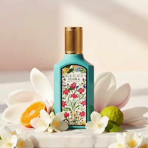 عطر ادکلن گوچی فلورا گورجس جاسمین(سبز) جانوین-جکوینز | Gucci Flora Gorgeous Jasmine (Jackwins) حجم 100 میل(شرکتی) — تصویر ۳