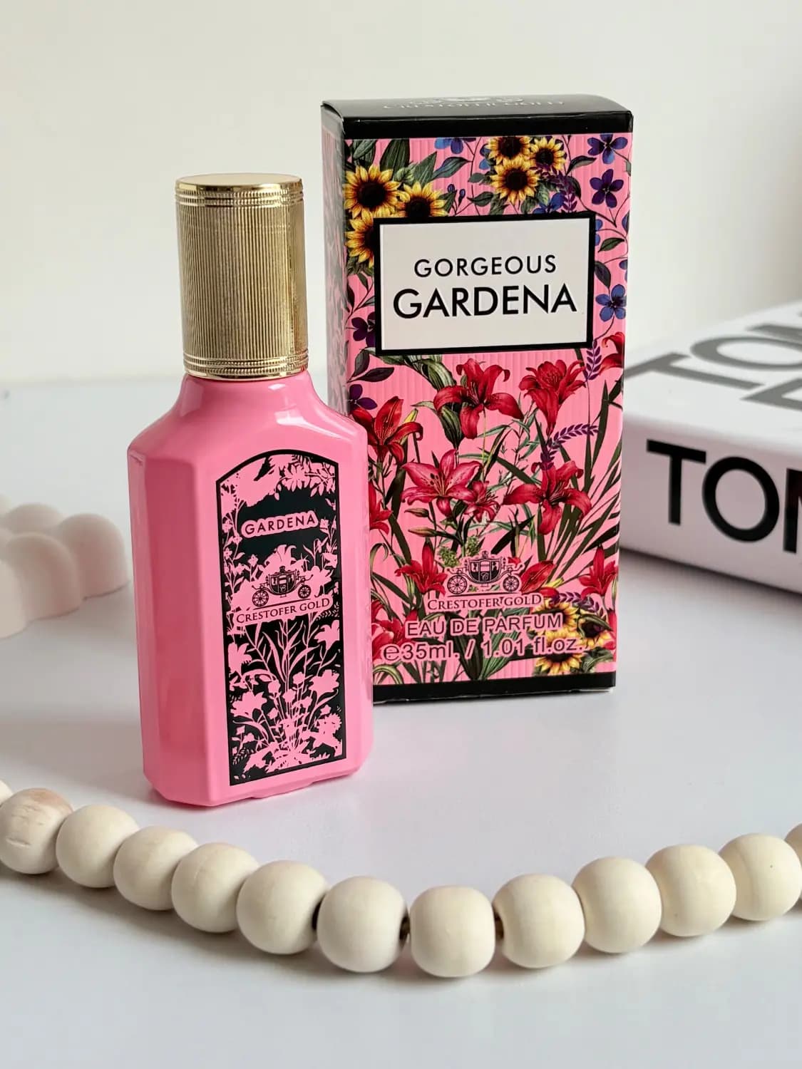 عطر ادکلن مینی گوچی فلورا گورجس گاردنیا(صورتی) کریستوفر گلد | Gucci Flora Gorgeous Gardenia (Christofer Gold) حجم 35 میل(شرکتی) — تصویر ۵