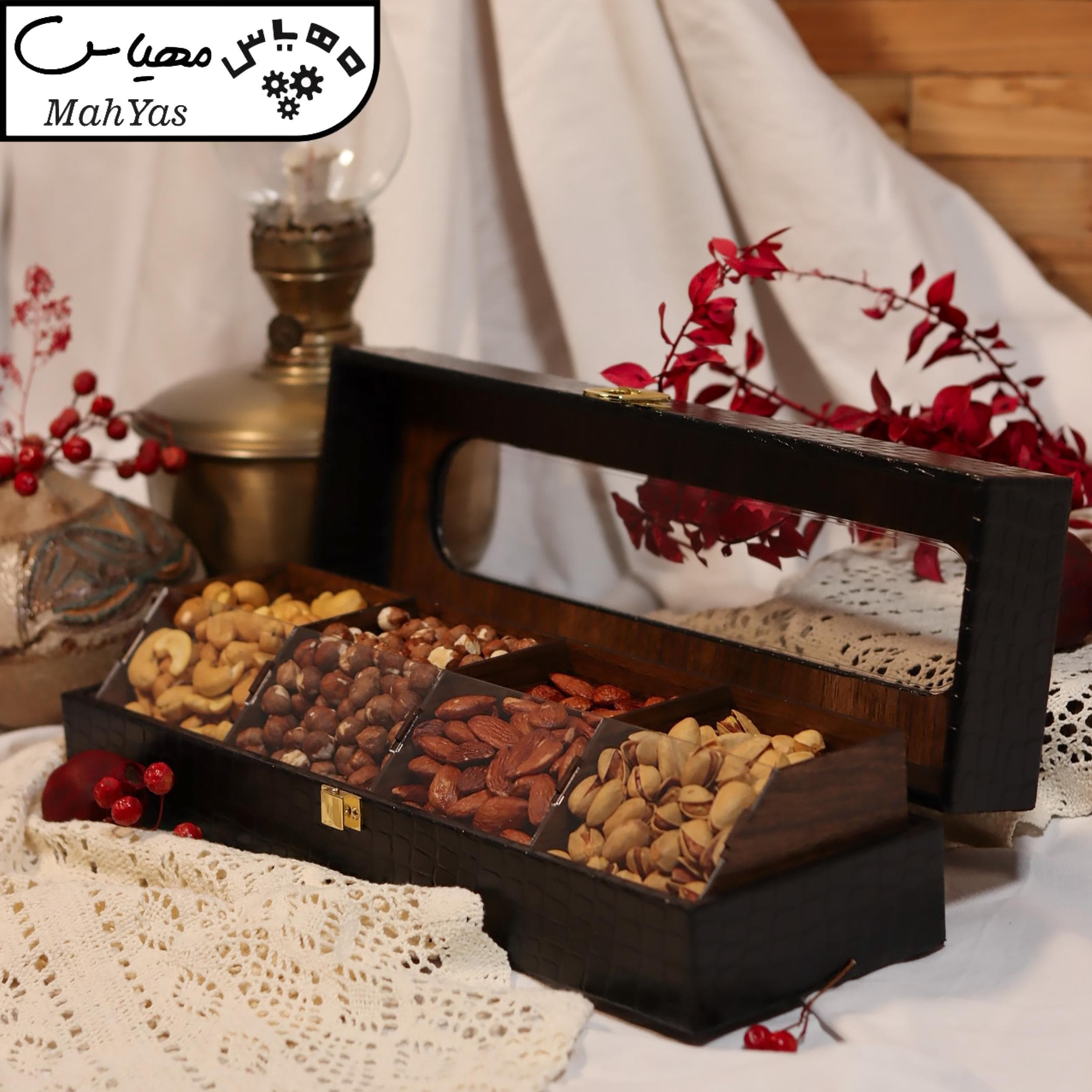 جعبه پذیرایی مدل زرین 4 خانه — تصویر ۲